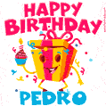 Funny Happy Birthday Pedro GIF