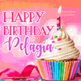 Happy Birthday Pelagia - Lovely Animated GIF