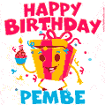 Funny Happy Birthday Pembe GIF