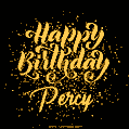Happy Birthday Card for Percy - Download GIF and Send for Free
