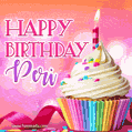 Happy Birthday Peri - Lovely Animated GIF