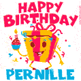 Funny Happy Birthday Pernille GIF