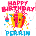 Funny Happy Birthday Perrin GIF