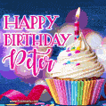 Happy Birthday Peter - Lovely Animated GIF
