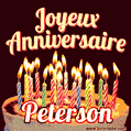 Joyeux anniversaire Peterson GIF