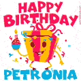 Funny Happy Birthday Petronia GIF