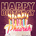 Phairoh - Animated Happy Birthday Cake GIF Image for WhatsApp