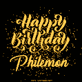 Happy Birthday Card for Philemon - Download GIF and Send for Free