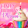 Happy Birthday Phrona - Lovely Animated GIF