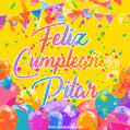 Feliz Cumpleaños Pilar (GIF)