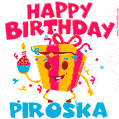 Funny Happy Birthday Piroska GIF
