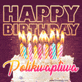 Polikwaptiwa - Animated Happy Birthday Cake GIF Image for WhatsApp