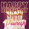 Pouregh - Animated Happy Birthday Cake GIF Image for WhatsApp