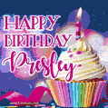 Happy Birthday Presley - Lovely Animated GIF