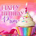Happy Birthday Prim - Lovely Animated GIF