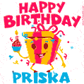 Funny Happy Birthday Priska GIF