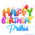 Happy Birthday Prithvi - Creative Personalized GIF With Name