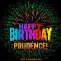 New Bursting with Colors Happy Birthday Prudence GIF and Video with Music