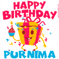 Funny Happy Birthday Purnima GIF