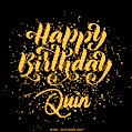 Happy Birthday Card for Quin - Download GIF and Send for Free
