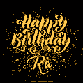 Happy Birthday Card for Ra - Download GIF and Send for Free