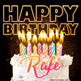 Rafe - Animated Happy Birthday Cake GIF for WhatsApp