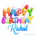 Happy Birthday Rahul - Creative Personalized GIF With Name