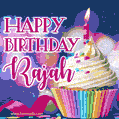 Happy Birthday Rajah - Lovely Animated GIF