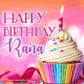 Happy Birthday Rana - Lovely Animated GIF