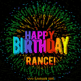New Bursting with Colors Happy Birthday Rance GIF and Video with Music