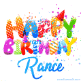 Happy Birthday Rance - Creative Personalized GIF With Name