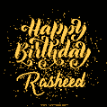 Happy Birthday Card for Rasheed - Download GIF and Send for Free