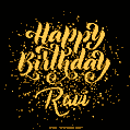 Happy Birthday Card for Ravi - Download GIF and Send for Free