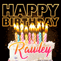 Rawley - Animated Happy Birthday Cake GIF for WhatsApp