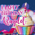 Happy Birthday Raydel - Lovely Animated GIF
