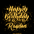 Happy Birthday Card for Raydon - Download GIF and Send for Free