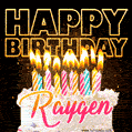 Raygen - Animated Happy Birthday Cake GIF Image for WhatsApp