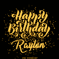 Happy Birthday Card for Raylon - Download GIF and Send for Free