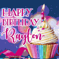 Happy Birthday Raylon - Lovely Animated GIF