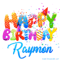 Happy Birthday Raymon - Creative Personalized GIF With Name