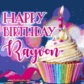 Happy Birthday Rayvon - Lovely Animated GIF