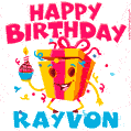 Funny Happy Birthday Rayvon GIF