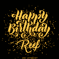 Happy Birthday Card for Reef - Download GIF and Send for Free