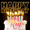 Reef - Animated Happy Birthday Cake GIF for WhatsApp