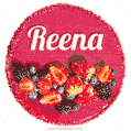 Happy Birthday Cake with Name Reena - Free Download