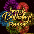 Happy Birthday, Reese! Celebrate with joy, colorful fireworks, and unforgettable moments. Cheers!