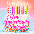 Joyeux anniversaire, Remington! - GIF Animé