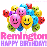 Gourmet chocolate cake on a pedestal with glowing candles and colorful whipped frosting, custom-made for Remington.