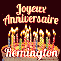 Joyeux anniversaire Remington GIF