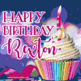Happy Birthday Rexton - Lovely Animated GIF